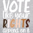 thumbnail image 3 of CafePress - VOTE Like Your Rights Depend O Long Sleeve T Shirt - Womens Baseball Tee, 3 of 4