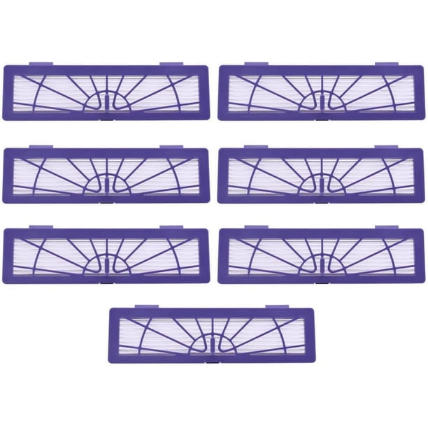Paquete de 7. Filtros de repuesto compatibles con Neato Connected D3 D4 D Series D75 D80 D85 y accesorios de piezas de aspiradora Series Alto rendimiento