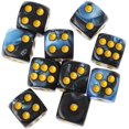 thumbnail image 1 of HUGFEGWE 10pcs Six Sided 12mm Transparent Cube Round Corner Portable Table Playing Games Dice Bag with Pockets CJB91-97493, 1 of 8