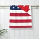 thumbnail image 5 of Fotbe USA Canada Flag Toalla Premium con Patrón, Toalla de Microfibra de Secado Rápido, Ligera y Altamente Absorbente (27.5x16in), Ideal para Uso Diario, 5 of 6