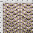 thumbnail image 2 of oneOone Cotton Jersey Lime Green Fabric Leaves & Floral Block Sewing Fabric By The Yard Print Diy Cloth Sewing Supplies 58 Inches Wide, 2 of 4