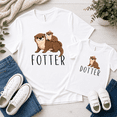 thumbnail image 3 of Fotter And Dotter Matching Shirts, Otter Dad And Daughter Matching Outfit, Funny Father's Day Gift For Dad, 3 of 7