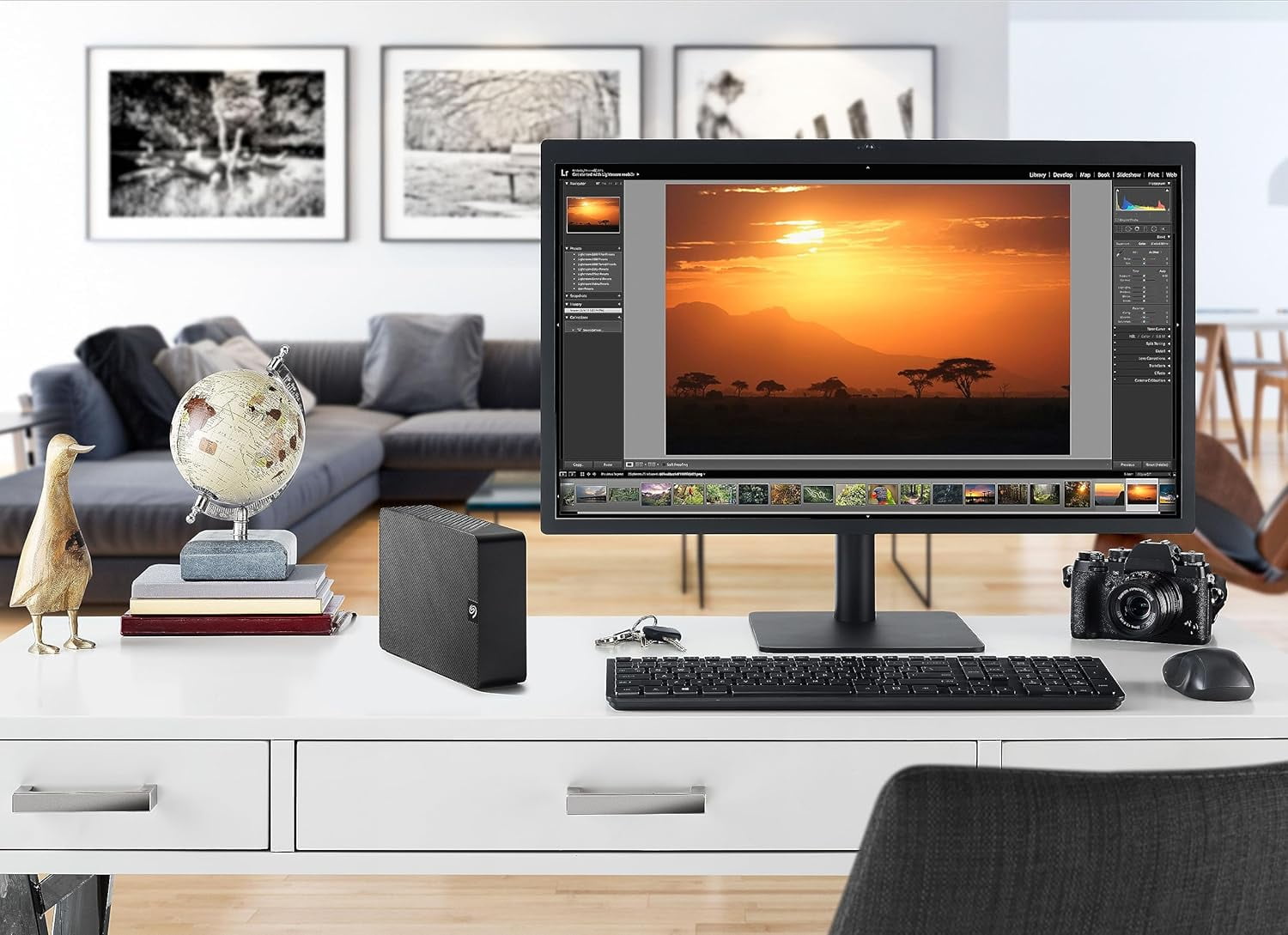 Seagate Expansion STKP20000400 - Hard drive - 20TB - external (desktop) - USB 3.0 - black - with Seagate Rescue Data Recovery