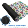 thumbnail image 6 of Long Mouse Pads for Desk,Colorful Dinosaurs Birthday Text Pattern Desk Mats on Top Of Desks, Desk Mouse Pad Extra Large with 3mm Non-Slip Base and Stitched Edge for Gaming,Office,Work,Home 31.5"x15.7", 6 of 6