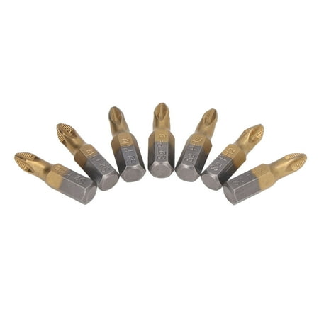 

Screwdriver Bits Non Slip Screwdriver Bit Set Non Rust 1/4in Hex Shank Ti Coated Replacement Alloy Steel For Household Appliances For Cordless Drills