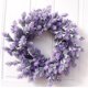 thumbnail image 2 of natural, de ratán, colgante de pared, de primavera artificial para patio, boda, verano, sa de , decoración Púrpura Sunnimix Corona de la puerta de entrada, 2 of 8