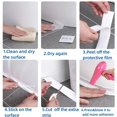 thumbnail image 5 of 1 rollo de cinta de sellado de PVC para baño, baño, inodoro, cocina, cinta de calafateo, autoadhesiva, pegatina impermeable para pared, cintas a prueba de moho, 5 of 5