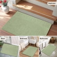 thumbnail image 6 of Vintage Sage Green Large Area Rugs for Bedroom Living Room, Soft Non Slip Carpet Bedside Rug, Farmhouse Retro Beige Solid Color Rectangular Floor Cover Kitchen Accent Rug 2'x3' for Dining Room/Office, 6 of 9