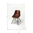 thumbnail image 4 of Brown Leather Side Chair, 4 of 4
