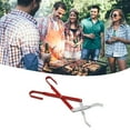 Firewood Tong Aluminum Long Handle Campfire Tong Coal Grabber for