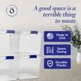 thumbnail image 5 of HOMZ 4-Pack 31 Qt Latching Lid, Home & Office Clear Plastic Storage Organizer Bins, Blue, 5 of 8
