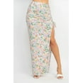 thumbnail image 7 of Front Knot Floral Top & Ruched Maxi Skirts Set, 7 of 7