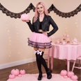 thumbnail image 2 of Voska Women's Bow Knee High Socks, Halloween Cosplay Long Cotton Thigh High Socks H One Size, 2 of 6