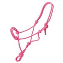 Tough-1 Miniature Poly Rope Tied Halter Med Pink