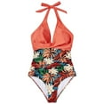 Womens Swimsuits One Piece Swimsuit Women Tummy Control Blooming Jelly