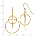 thumbnail image 2 of 14k Yellow Gold Circles Drop Dangle Earrings, 2 of 6