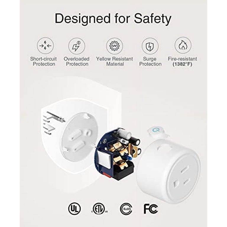 AiYaTo WiFi Smart Plug Socket Works with Apple Hom... - Grandado