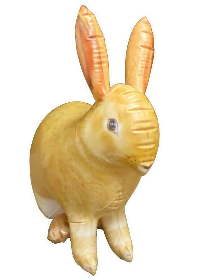 Jet Creations 2 pc Bunny Rabbit Inflatable Birthday Party Stuffed Animal Toys