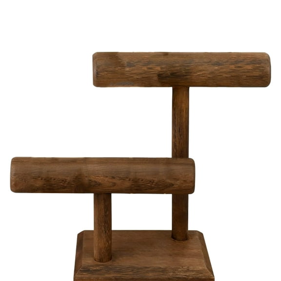 Retro Style Wood Bracelet Stand Jewelry Display Tower for Watches and Bangles
