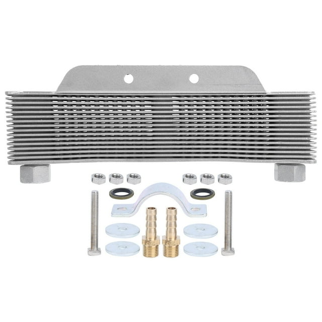 Radiateur à Huile, 16 Rangées Refroidisseur d'Huile Moteur Moto Optimisé pour l'Excellence