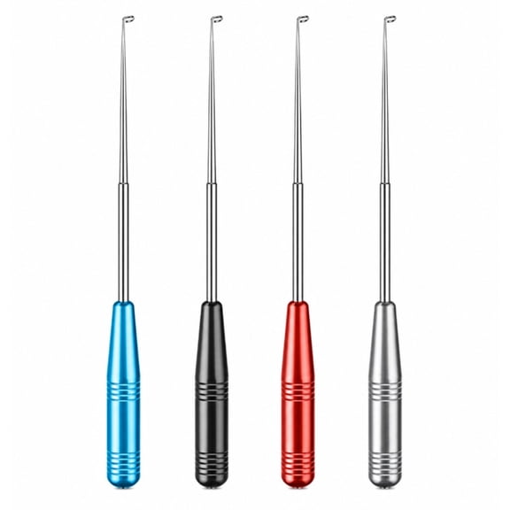 4 Pack Fish Hook Remover Tool, Stainless Steel Hook Extractor for Freshwater and Saltwater Fishing, TIKA