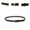 thumbnail image 6 of Dualoai Women Skinny Belt 0.7 inch Wide Synthetic Leather for Trousers Jeans Parties Black, 6 of 9