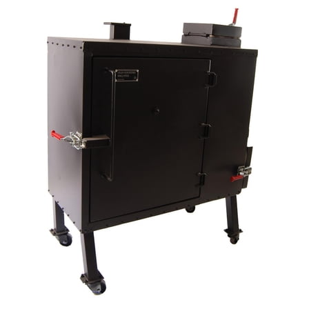 Old Country BBQ Pits Insulated Gravity Fed Charcoal Smoker - GF-L-34X40