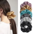 thumbnail image 2 of Hair Rope Shiny Sequins Hollow Mesh Hair Tie No Damage High Elasticity Ponytail Holder Daily Hair Accessory, 2 of 8