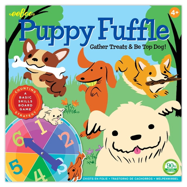 El juego de mesa eeBoo Puppy Fuffle desarrolla habilidades durante más de 4 años