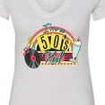 thumbnail image 4 of Inktastic I'm a 50's Kid 1950's Style Birthday Jukebox Women's V-Neck T-Shirt, 4 of 5