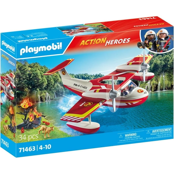 PLAYMOBIL #71463 Action Heros Firefighting Plane NEW!