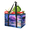Multicolor 2, variant on Flower Purple and Sunset Reusable Grocery Bag, Large Foldable Grocery Totes Shopping Bag for Groceries, Shopping Bags with Handles for Kitchen Trunk Picnic