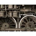 thumbnail image 2 of Christensen, Jim 14x12 Gold Ornate Wood Framed with Double Matting Museum Art Print Titled - Train II, 2 of 4