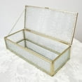 thumbnail image 3 of Rongfmy Jewelry Trinket Glass Box Ornate Ear Box Keepsake Decorative Box for Wedding Gift Dresser, 3 of 9