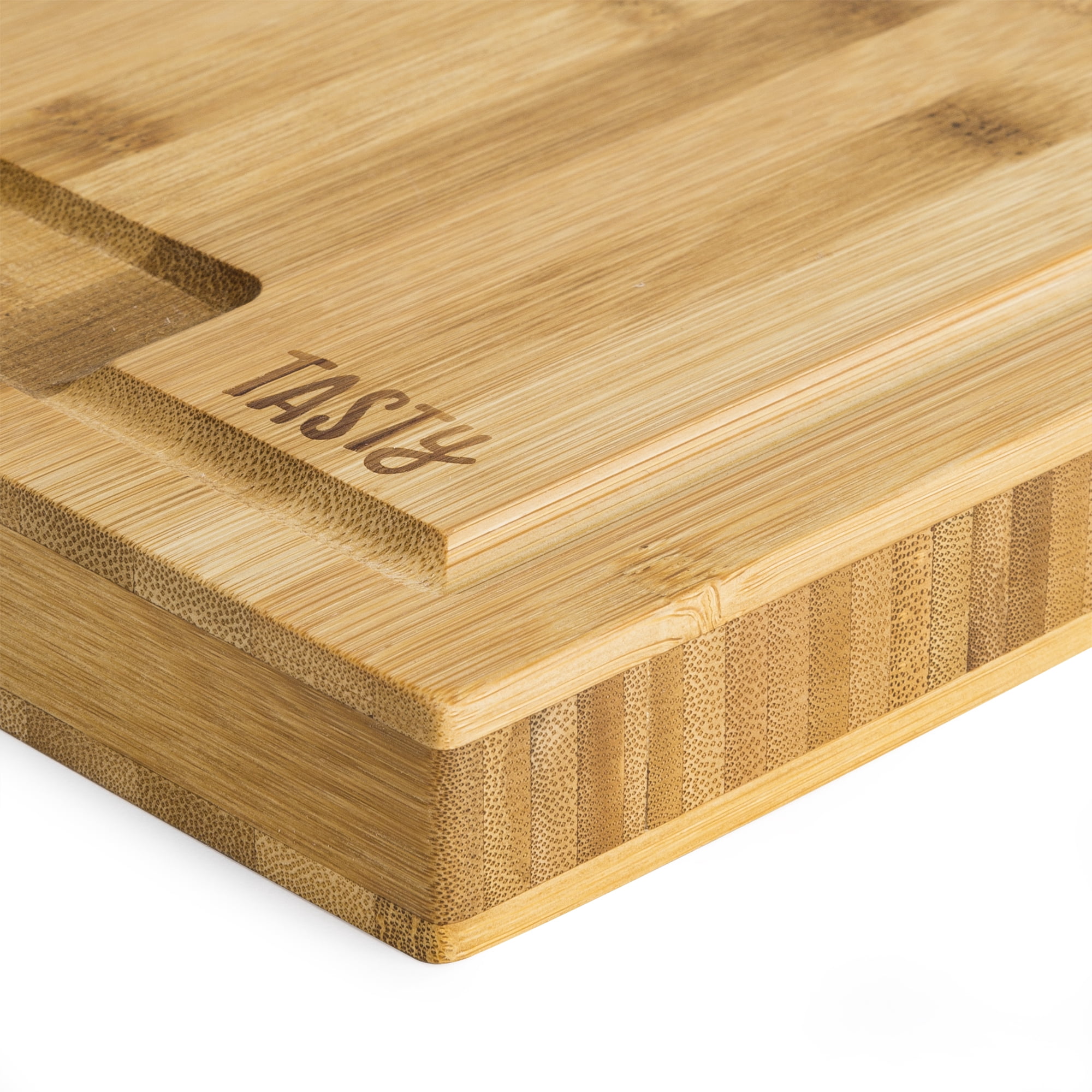 Tasty 18”x12” Bamboo Serving and Cutting Board