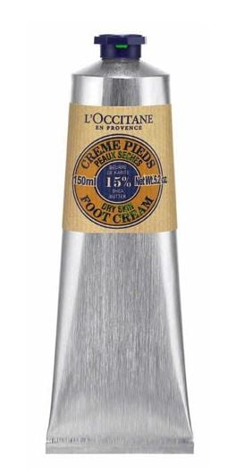 ($29 Value) L'Occitane Shea Butter Foot Cream, Dry Skin, 5.2 Oz