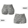 thumbnail image 5 of Kdxio Wild Animal Leopard Print Print Workout Shorts for Women Seamless Soft Smooth Gym Yoga Scrunch Active Shorts, 5 of 9