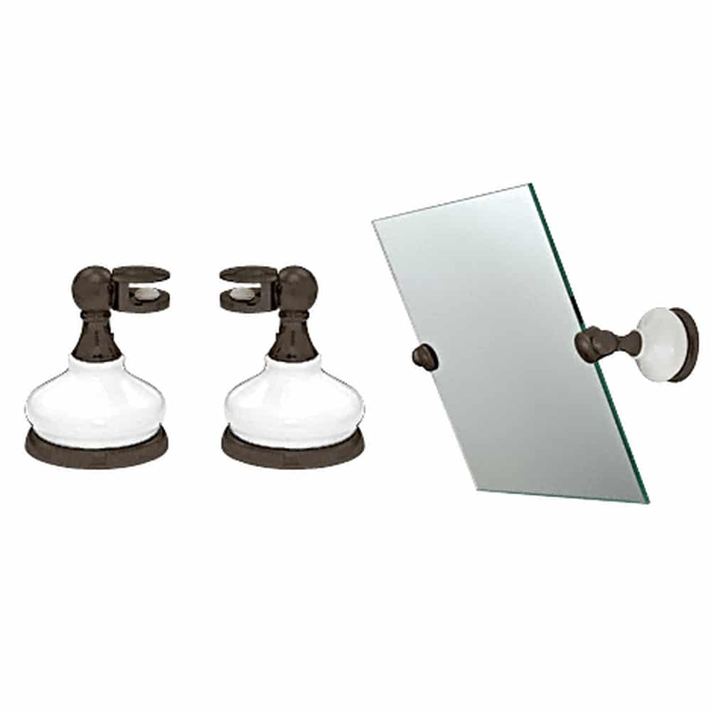 CRL MP62080RB Porcelain and Oil Rubbed Bronze Mirror Pivots
