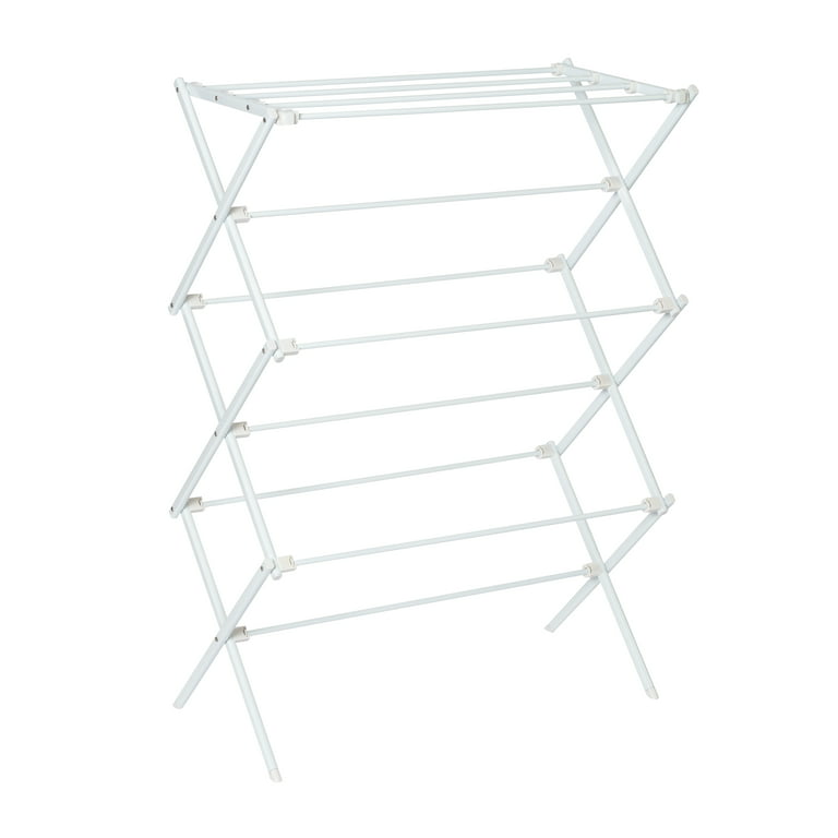 Honey-Can-Do DRY-09065 Collapsible Clothes Drying Rack Steel,White / Siver