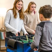 Sunnydaze 2-Player 10-in-1 Multi-Game Table, Game Time Blue