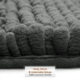 thumbnail image 2 of Clara Clark Bath Rug Chenille Bath Mat, Super Soft Absorbent Bathroom Rug Seat Cover, Medium & Contour, Gray, 2 of 9