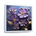 thumbnail image 2 of Designart "Elegance Fit For Royalty I" Violets Floater Framed Wall Decor, 2 of 5