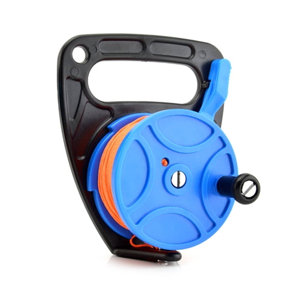 Jesscasday 272ft Scubas Dives Reel Kayaks Anchors with Thumb Stoppers Scubas Ratchets Dives Reel for Underwater Diving Snorkeling