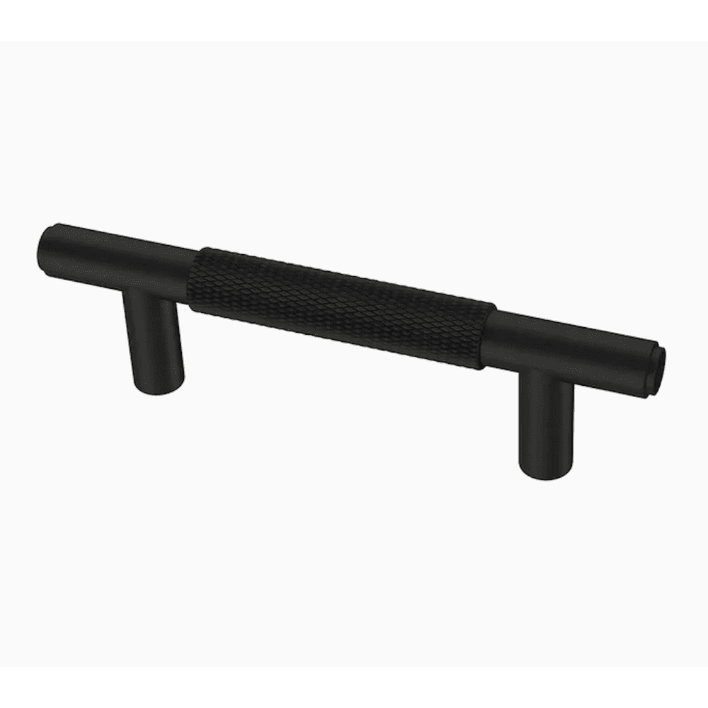 Brainerd P44271WFB 3" Knurled Bar & Drawer Pull Matte Black