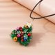 thumbnail image 4 of Collar con colgante de estrella de campana de copo de nieve de árbol de Navidad único para mujeres y niñas, Gargantilla de joyería para niños, cuerda de Navidad, regalo de Año Nuevo, rojo y verde, 4 of 4