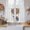 Gray, variant on Cute Elephant Kitchen Curtain for Berdoom Living Room Cafe 54 Inch Length, Modern Abstract Oil Painting Aesthetic Tiers Curtains Light Filtering Drapes Rod Pocket Window Treatment 2 Panels 52"Wx54"L