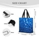 thumbnail image 3 of Easygdp A Blue Glitter Bolsa Tote para Mujer, Bolso de Hombro para Trabajo, Playa, Viajes, Compras y Supermercado, 3 of 7