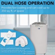 Whynter ARC-110WD 6500 BTU Portable Air Conditioner Dual Hose