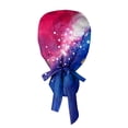 thumbnail image 4 of 250th Anniversary Independence Day Scrub Cap for Women, Patriotic Working Hat with Ponytail Holder and Buttons, Dust-Proof Nursing Cap for July 4th #0114 Dark Blue, 4 of 6