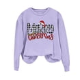 thumbnail image 2 of Merry Christmas Sweatshirts Womens Crewneck Christmas Printed Shirts Loose Long Sleeve Blouses Casual Xmas Sweatshirt Holiday Party Pullover Sweater Tops XXL, 2 of 8